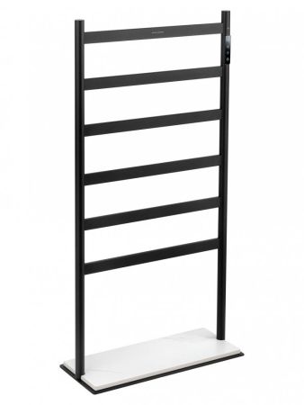Полотенцесушитель электрический напольный WONZON & WOGHAND ESSEN, Черный матовый (WW-A406-MB), артикул WW-A406-MB