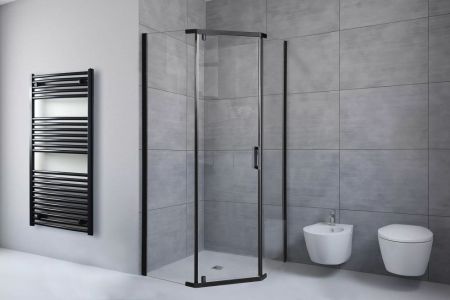 Душевой уголок Royal Bath RB 80TR-T-BL  80х80х200 (прозрачное), артикул RB80TR-T-BL