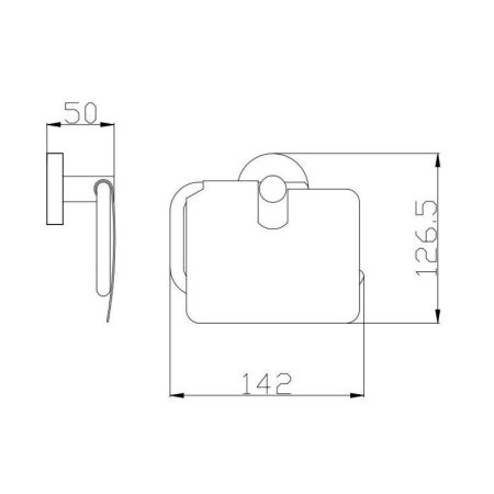 Держатель для туалетной бумаги Rav Slezak COLORADO COA0400, хром, артикул COA0400