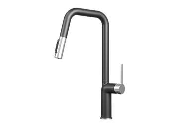 Смеситель для кухни GRANULA (9011, ШВАРЦ)