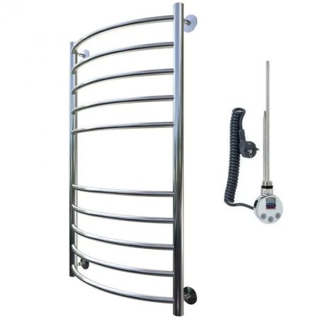 Электрический полотенцесушитель Тругор Приоритет 2 элТЭН 100x50 Хром, артикул Приоритет2/элТЭН10050