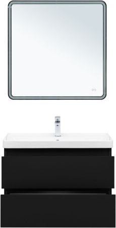 Тумба под раковину Aquanet Вега 2.0 80 черный, артикул 00337955