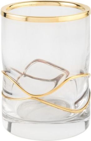 Surya Crystal Stream, стакан 7х7хh10 см, цвет хром, артикул 6621/CH