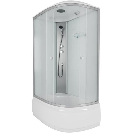 Душевая кабина Niagara NG-7310-14 120х80 L стекло матовое задняя стенка Белая