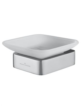 Мыльница с держателем WONZON & WOGHAND LOTTE, Хром (WW-8322), артикул WW-8322