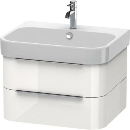 Тумба под раковину Duravit Happy D 2 H2636402222 подвесная Белая, артикул H2636402222