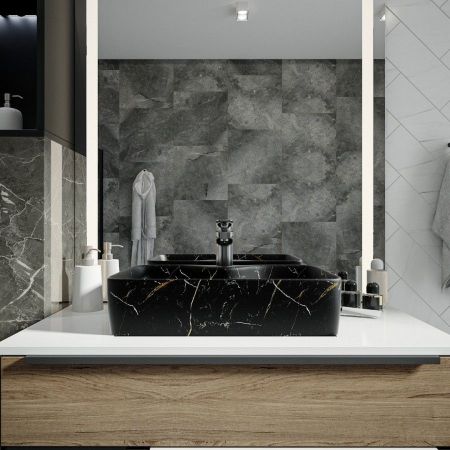 Раковина чаша Maretti UM13NS96-560MR, черный мрамор, артикул UM13NS96-560MR