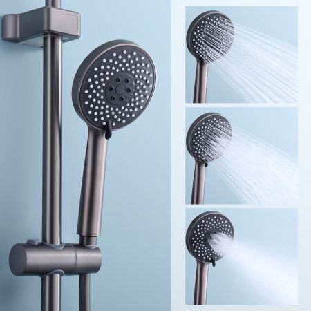 Душевая система Splenka S53.24.09, графит, артикул S53.24.09