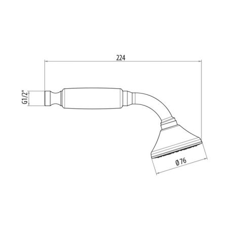 Gattoni PD Лейка ручная для душа, цвет хром