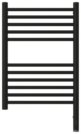 Полотенцесушитель, Сунержа, Богема 3.0, электрический, ширина, мм-432, глубина, мм-75, высота, мм-724, межосевое расстояние-400, подключение-справа, электрокомплект-МЭМ, материал-нержавеющая сталь, цвет-чёрный матовый, артикул 31-5805-6040