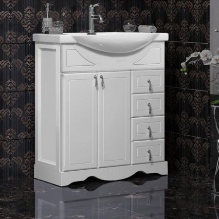 Зеркало Клио 75 Opadiris Белый матовый