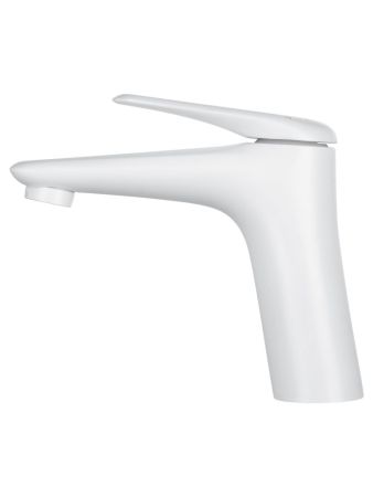 Смеситель для раковины WONZON & WOGHAND Elbe, Белый матовый (WW-A41222-MW), артикул WW-A41222-MW
