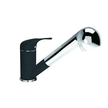 Смеситель для кухни с выдвижным изливом Florentina СИГМА 313.14L.1223.102, черный