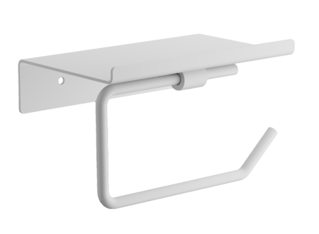 Держатель для туалетной бумаги с полкой BELZ B9001-8, белый, артикул B9001-8