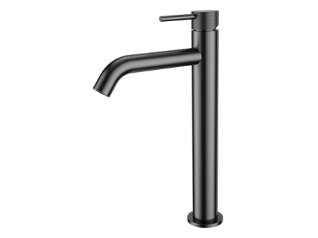 Смеситель для раковины высокий WONZON & WOGHAND, Темный графит (WW-H1062-BGG)