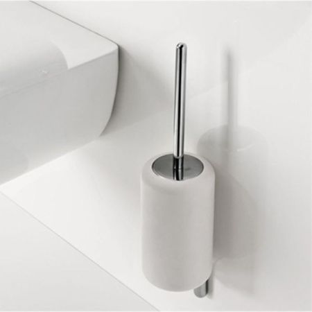 Gessi Goccia Ершик для унитаза подвесной, цвет: хром/белый Gessi Goccia Ершик для унитаза подвесной, цвет: хром/белый
