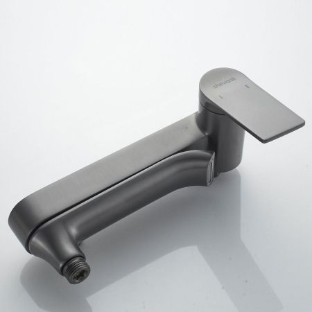 Смеситель для ванны Shevanik S4102T, оружейная сталь, артикул S4102T
