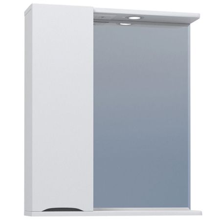 Зеркало со шкафом Vigo Minor 60 L с подсветкой Белое, артикул 108-600
