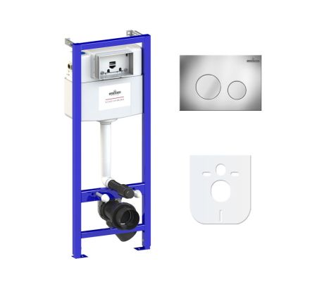 Комплект 4 в 1 инсталляции для подвесного унитаза Lavinia Boho Relfix 77010006, артикул 77010006