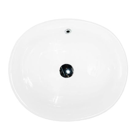 Раковина керамическая накладная AM5306-W, цвет белый глянец, 490x420x180 мм, артикул AM5306-W