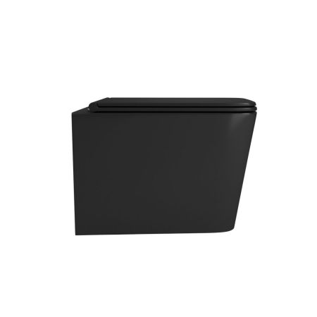 Унитаз подвесной  безободковый OWL Vatter Ruta-H  Matt Black с сиденьем DP микролифт