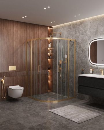 MOLVENO-R-22-90+30-C-BORO-IV Душевой уголок, артикул MOLVENO-R-22-90+30-C-BORO-IV