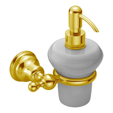 CISAL Arcana Дозатор подвесной керамический, цвет белый/золото