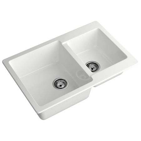 Кухонная мойка GranFest PRACTIK 780K, иней, артикул P-780K иней