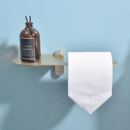 Держатель для туалетной бумаги Raglo R300.03.03, золотой сатин