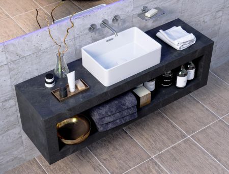 Раковина накладная Allen Brau Fantasy 48 4.11002.20 белый глянец, артикул 4.11002.20