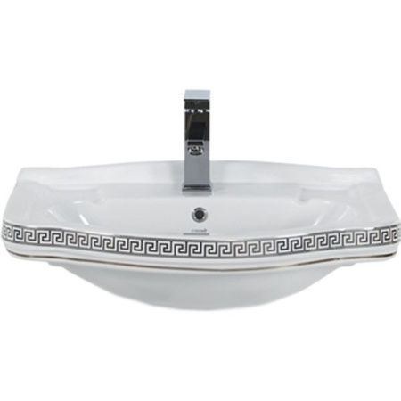 Раковина Creavit Klasik 66 KL065-00CB00E-XA00 Белая с декором
