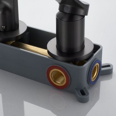 Смеситель для раковины встраиваемый Shevanik S4341T, оружейная сталь