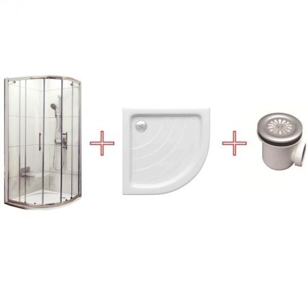 Душевой уголок Ravak Blix 90х90 Set XP2CP4 70508014 прозрачное стекло профиль Хром, артикул 70508014