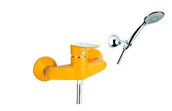 Смеситель для душа Fiore KEVON CHIC 81YX6510, хром/желтый