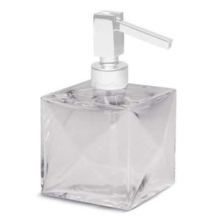 Bertocci Grimilde Дозатор настольный, цвет: прозрачный хрусталь/белый матовый, артикул 119 9048 0200