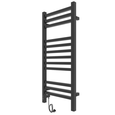 Полотенцесушитель электро "Астор ЧКЧ12 350х900", черный муар, левый
