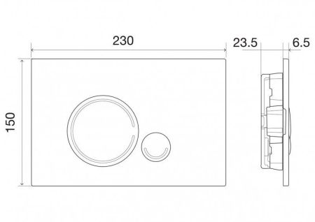 Комплект инсталляции BELBAGNO BB001-120 с клавишей смыва