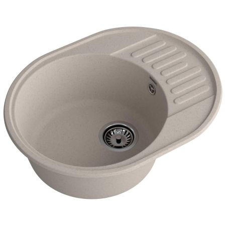 Кухонная мойка GranFest QUARZ 58, песочный, артикул 58 песочный