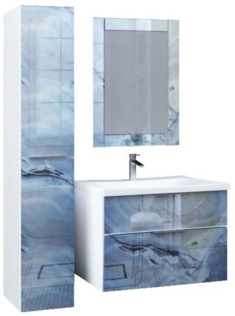 Тумба с раковиной Marka One Idalgo 75П Onyx