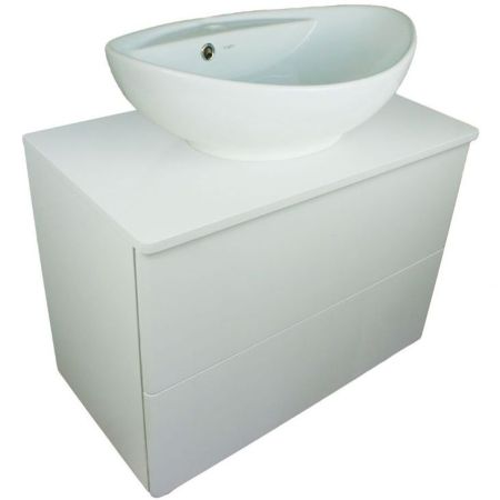 Тумба с раковиной Orange Otto 75 Ot-75TuMDF+G60 Белая, артикул Ot-75TuMDF+G60