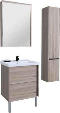 Тумба под раковину Акватон Стоун 60 подвесная 1A231401SXC80 Грецкий орех, артикул 1A231401SXC80