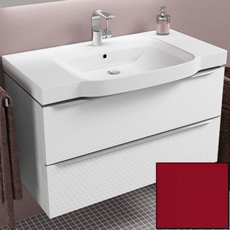 Тумба с раковиной SanVit Тандем 90 ktandem90 в цвете Ral подвесная Красный глянец Тумба с раковиной SanVit Тандем 90 ktandem90 в цвете Ral подвесная Красный глянец