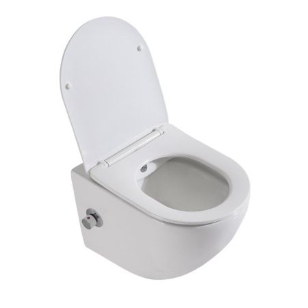 Унитаз подвесной с функцией биде и смесителем BELBAGNO UNO, артикул BB3105CHR-BS/SC