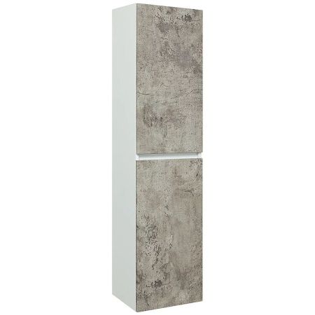 Шкаф пенал Runo Манхэттен 35 4620750028985 подвесной Белый Серый бетон, артикул 4620750028985