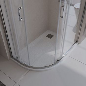 TRAY-MR-UNO-RH-120/80-550-35-W-R-BO Поддон из искусственного мрамора в комплекте с сифоном с белой матовой декоративной накладкой