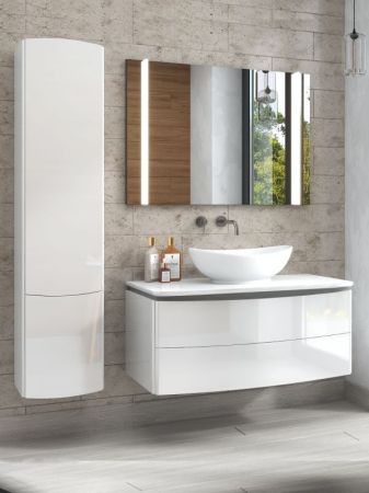 Шкаф пенал Vigo Cosmo 35 подвесной Белый, артикул П19-350(Cosmo)