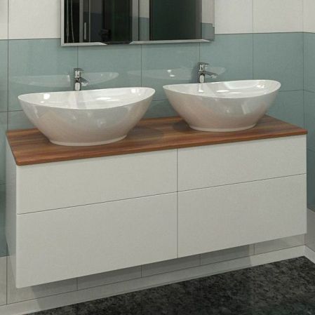 Тумба с раковиной Orange Otto 130 Ot-130TuWOOD+G56 Белая