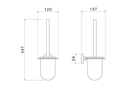 Ершик AQUATEK AQ4210CR ОБЕРОН, артикул AQ4210CR