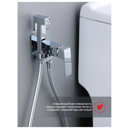 Гигиенический душ со смесителем встраиваемый Raglo R02.54, хром
