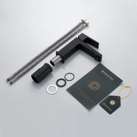 Смеситель для раковины Splenka S01.10.06, черный, артикул S01.10.06